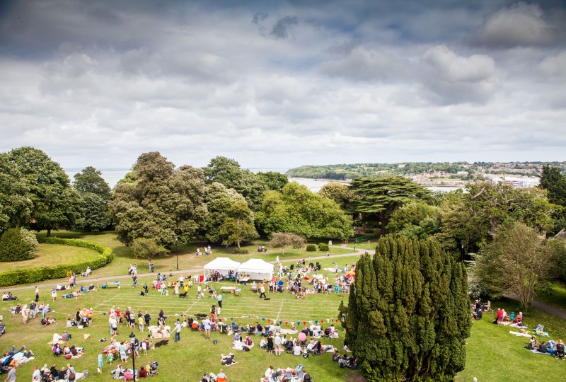 Northwood House view over event crowd
